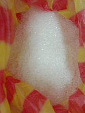 Image: Loose sugar bought from the wet market - Click to Enlarge