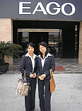 Image: China Expats Staff Siu Ying and Candy making a Factory Visit in Foshan