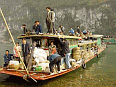 Image: Country Ferry crossing The River Li near Guilin