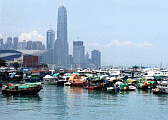 Image: Old Kowloon looking towards HK Island - Click to Enlarge