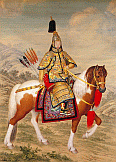 Image: Emperor Qianlong in Ceremonial Armour on Horseback